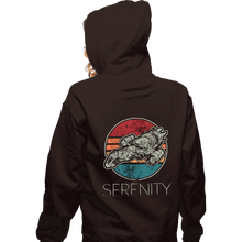 Load image into Gallery viewer, Shirts Zippered Hoodies, Unisex / Small / Dark Chocolate Vintage Serenity
