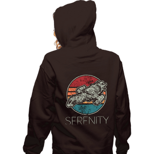 Shirts Zippered Hoodies, Unisex / Small / Dark Chocolate Vintage Serenity