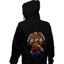 Load image into Gallery viewer, Daily_Deal_Shirts Zippered Hoodies, Unisex / Small / Black Sagat Fighter
