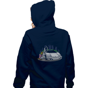 Shirts Zippered Hoodies, Unisex / Small / Navy Troy Wolf