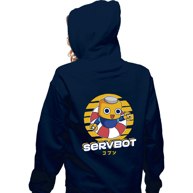 Shirts Zippered Hoodies, Unisex / Small / Navy Servbot Summer