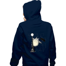 Load image into Gallery viewer, Shirts Zippered Hoodies, Unisex / Small / Navy Just Singing In The Rain
