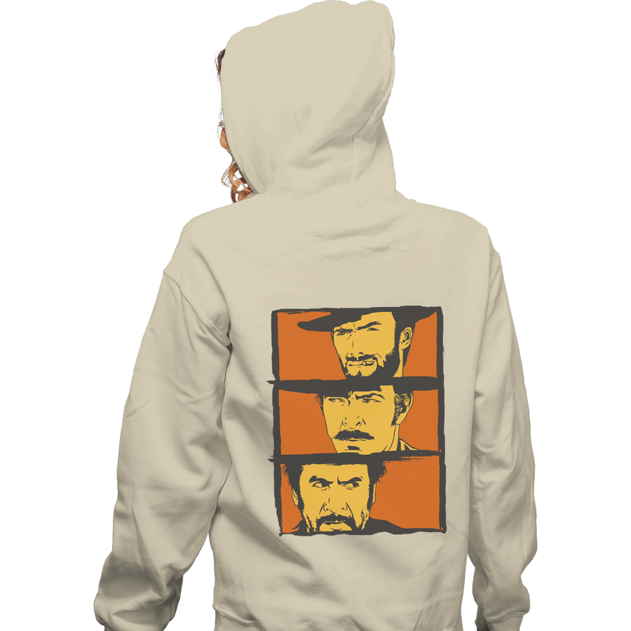 Shirts Pullover Hoodies, Unisex / Small / Sand The Good The Bad And The Ugly