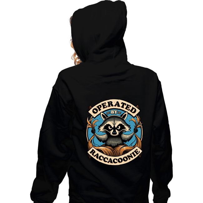 Daily_Deal_Shirts Zippered Hoodies, Unisex / Small / Black Raccoon Supremacy