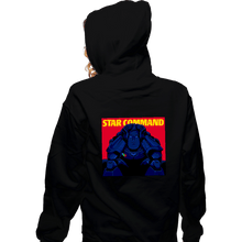 Load image into Gallery viewer, Daily_Deal_Shirts Zippered Hoodies, Unisex / Small / Black Star Command
