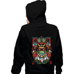 Daily_Deal_Shirts Zippered Hoodies, Unisex / Small / Black Samurai Raph