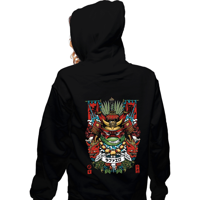 Daily_Deal_Shirts Zippered Hoodies, Unisex / Small / Black Samurai Raph