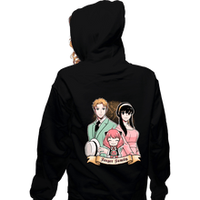 Load image into Gallery viewer, Daily_Deal_Shirts Zippered Hoodies, Unisex / Small / Black Spy Family Portrait
