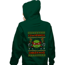 Load image into Gallery viewer, Shirts Zippered Hoodies, Unisex / Small / Irish Green Raphael Christmas
