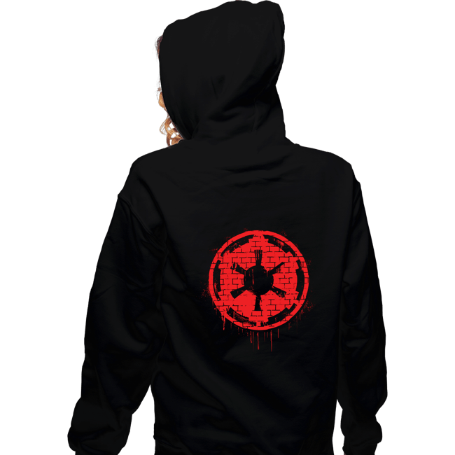 Shirts Zippered Hoodies, Unisex / Small / Black Imperial Spray