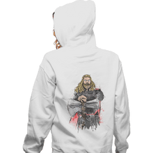 Load image into Gallery viewer, Shirts Zippered Hoodies, Unisex / Small / White God Of Thunder Watercolor
