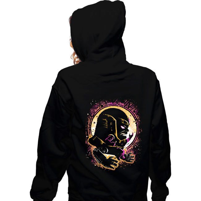 Daily_Deal_Shirts Zippered Hoodies, Unisex / Small / Black Big Head