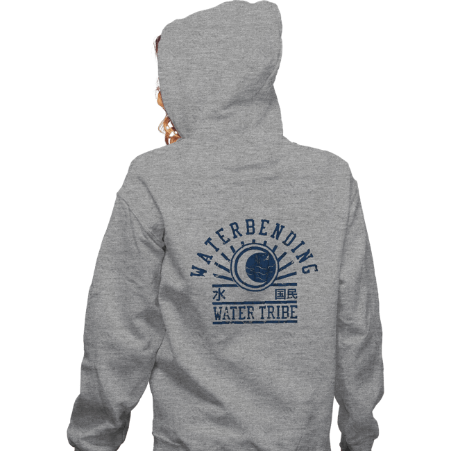 Shirts Zippered Hoodies, Unisex / Small / Sports Grey Water Bending