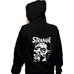 Shirts Zippered Hoodies, Unisex / Small / Black Something Strange