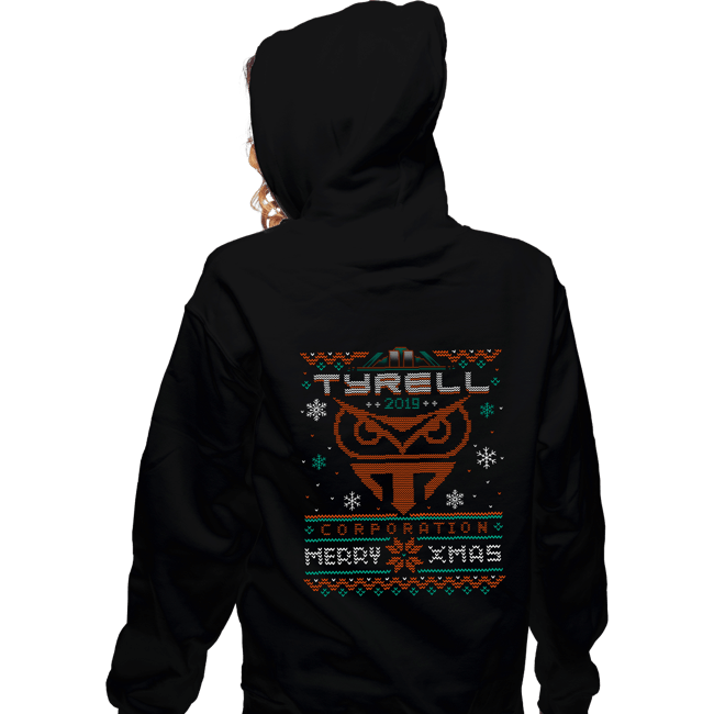 Daily_Deal_Shirts Zippered Hoodies, Unisex / Small / Black Happy Replicant Xmas