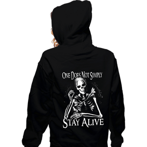 Last_Chance_Shirts Zippered Hoodies, Unisex / Small / Black Stay Alive