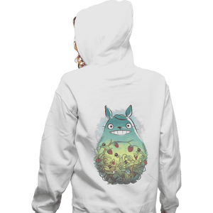 Shirts Zippered Hoodies, Unisex / Small / White Inside Forest