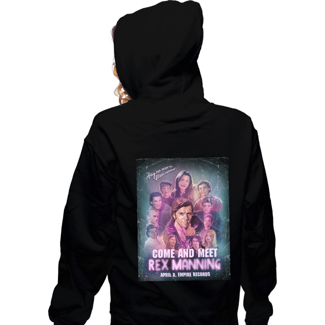 Daily_Deal_Shirts Zippered Hoodies, Unisex / Small / Black Rex Manning Day