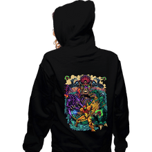 Load image into Gallery viewer, Daily_Deal_Shirts Zippered Hoodies, Unisex / Small / Black Metroid Tribute
