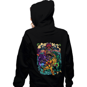 Daily_Deal_Shirts Zippered Hoodies, Unisex / Small / Black Metroid Tribute