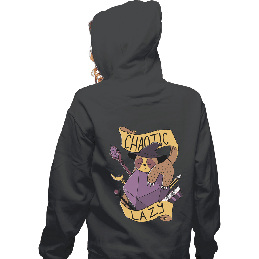 Shirts Zippered Hoodies, Unisex / Small / Dark heather Chaotic Lazy