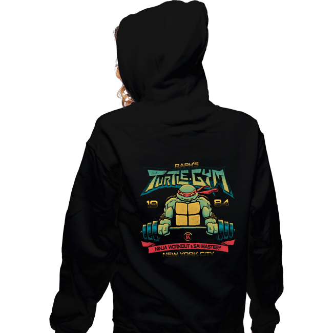 Daily_Deal_Shirts Zippered Hoodies, Unisex / Small / Black Raph's Turtle Gym