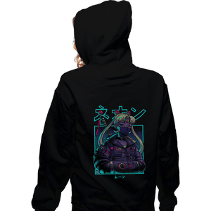 Neon 2025 moon hoodie