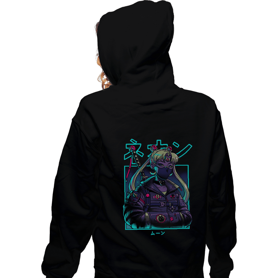 Shirts Zippered Hoodies, Unisex / Small / Black Neon Moon