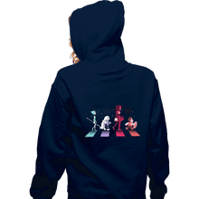 Load image into Gallery viewer, Shirts Zippered Hoodies, Unisex / Small / Navy Crystal Road
