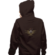 Load image into Gallery viewer, Shirts Zippered Hoodies, Unisex / Small / Dark Chocolate True Hyrule Power

