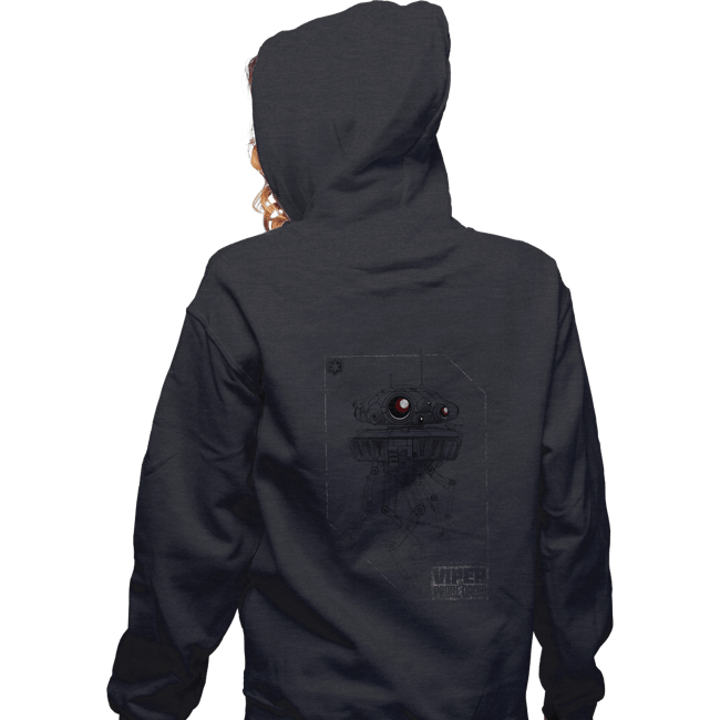 Shirts Zippered Hoodies, Unisex / Small / Dark Heather Probe Droid