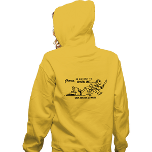 Daily_Deal_Shirts Zippered Hoodies, Unisex / Small / White Go To Camp Crystal Lake