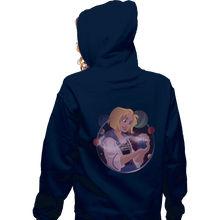 Load image into Gallery viewer, Shirts Zippered Hoodies, Unisex / Small / Navy Who&#39;s That Girl?
