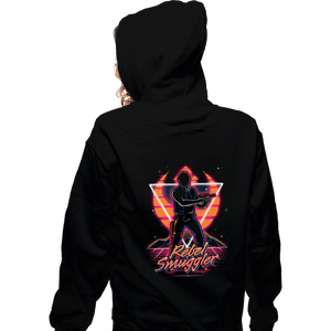 Shirts Zippered Hoodies, Unisex / Small / Black Retro Rebel Smuggler