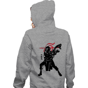 Shirts Zippered Hoodies, Unisex / Small / Sports Grey Crimson snake