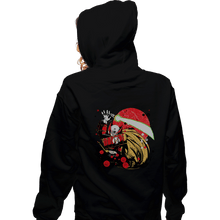 Load image into Gallery viewer, Secret_Shirts Zippered Hoodies, Unisex / Small / Black Samurai Zero
