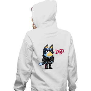Daily_Deal_Shirts Zippered Hoodies, Unisex / Small / White Dad Album
