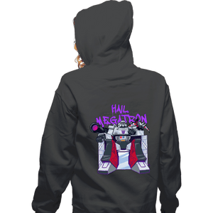 Secret_Shirts Zippered Hoodies, Unisex / Small / Dark Heather Hail Megatron