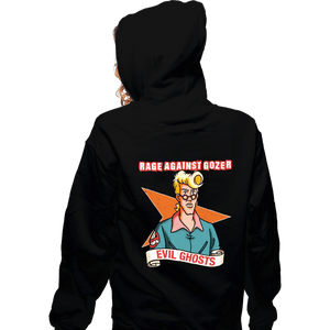 Daily_Deal_Shirts Zippered Hoodies, Unisex / Small / Black Rage Against Gozer