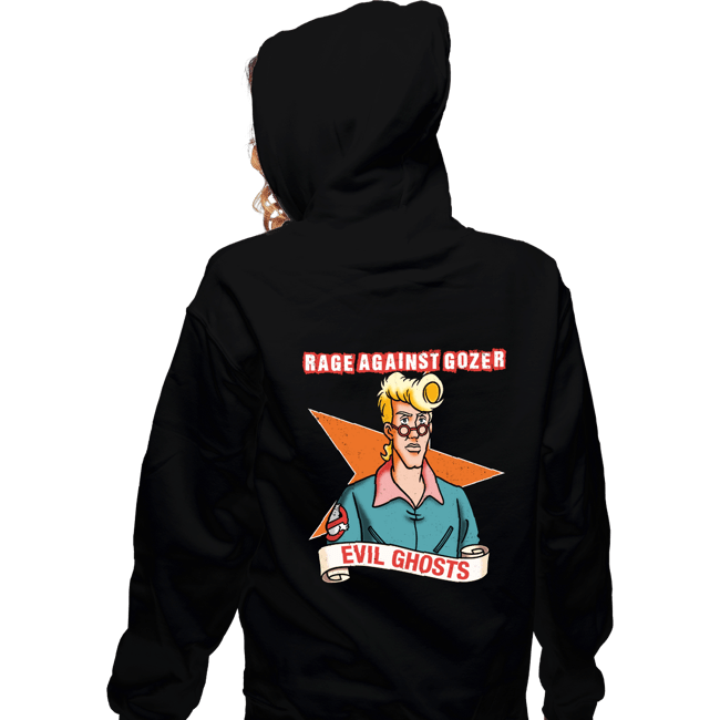 Daily_Deal_Shirts Zippered Hoodies, Unisex / Small / Black Rage Against Gozer