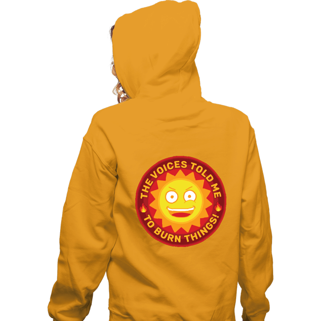 Secret_Shirts Zippered Hoodies, Unisex / Small / White Burn Things!
