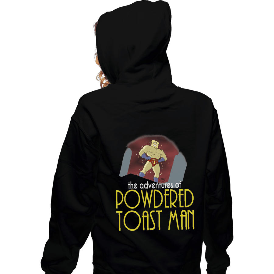 Shirts Pullover Hoodies, Unisex / Small / Black Powdered Toast Man
