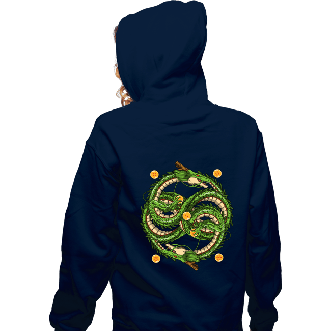 Daily_Deal_Shirts Zippered Hoodies, Unisex / Small / Navy Neverending Dragonball