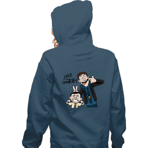 Secret_Shirts Zippered Hoodies, Unisex / Small / Indigo Blue Jake & Charles