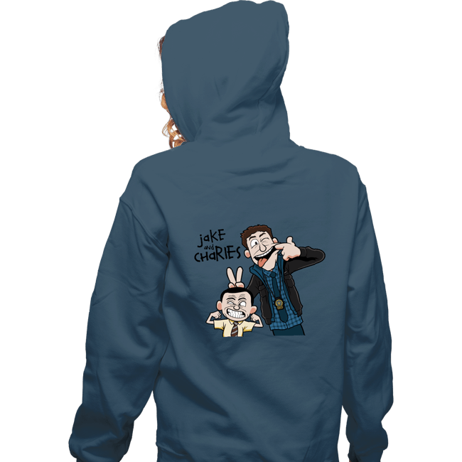 Secret_Shirts Zippered Hoodies, Unisex / Small / Indigo Blue Jake & Charles