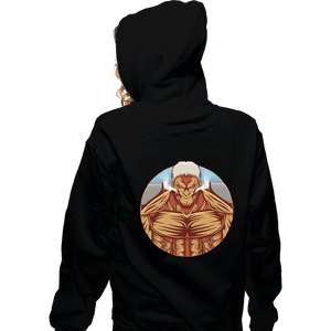 Shirts Zippered Hoodies, Unisex / Small / Black Armor Titan