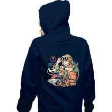 Load image into Gallery viewer, Daily_Deal_Shirts Zippered Hoodies, Unisex / Small / Navy Link To The Future
