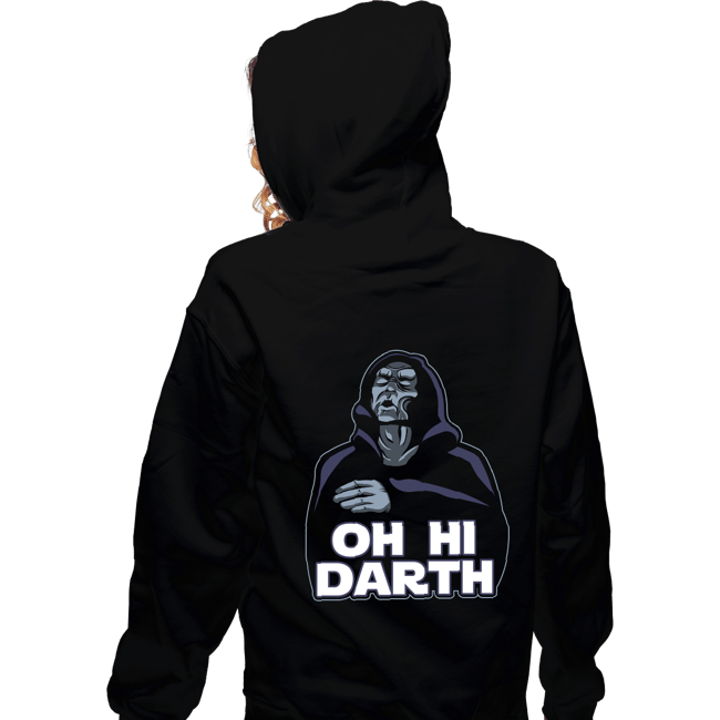 Daily_Deal_Shirts Zippered Hoodies, Unisex / Small / Black Oh Hi Darth
