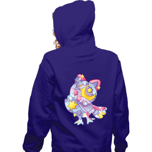 Shirts Zippered Hoodies, Unisex / Small / Violet Magical Silhouettes - Celeste