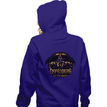 Load image into Gallery viewer, Shirts Zippered Hoodies, Unisex / Small / Violet Defenders Of The Night
